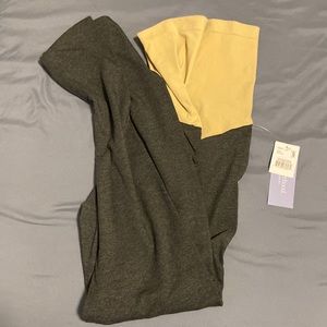 Gray maternity leggings